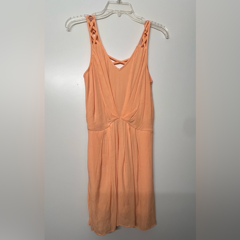 BCBG Orangesicle Summer Dress - wedding guest
